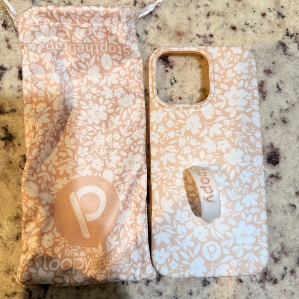 Loopy Case Floral Phone Case - Cream